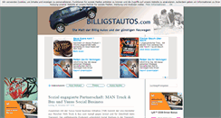 Desktop Screenshot of billigstautos.com
