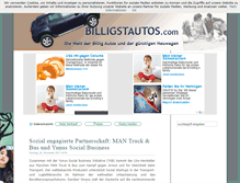 Tablet Screenshot of billigstautos.com